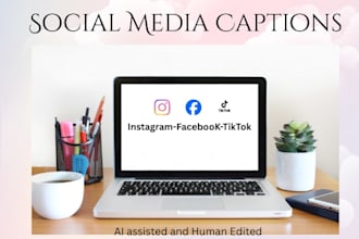 craft high quality captions and posts