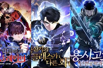 do light novel anime manga cover webtoon webnovel cover shonen cover manga art