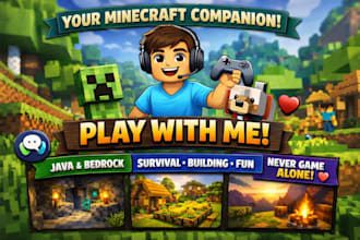 minecraft java and bedrock with you and keep you company
