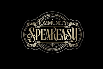 design a custom vintage typography logo for your brand