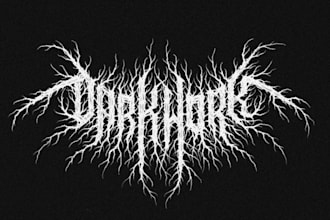 create death metal, deathcore and black metal logo