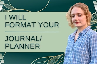 format your journal or planner