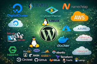 deploy app on AWS, azure, gcp, digitalocean oci using docker, kubernetes, ci cd