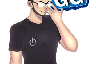 do fun and colorful anime style emotes