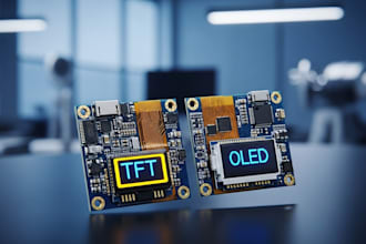 build tft and oled pcb for wearable technology