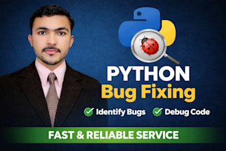 fix python bugs, debug errors, and improve your code