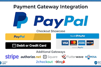integrate mpesa,paypal,stripe and other payment gateways