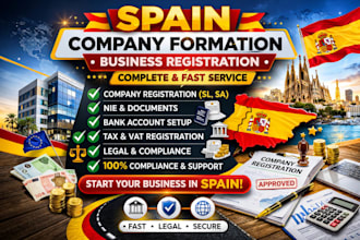 assist with company formation and business registration in spain
