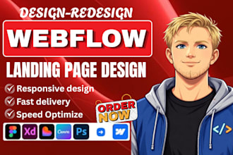 build webflow landing page, webflow website, framer website, figma to webflow