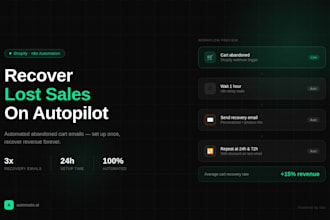 automate shopify abandoned cart recovery with n8n