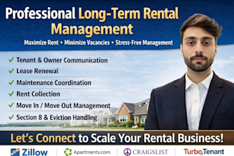 provide expert property management and rental virtual assistant services