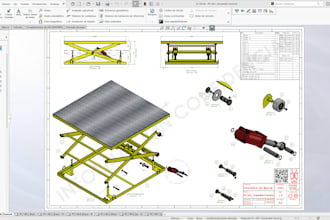 do 3d models, technical drawings, sheet metal in solidworks