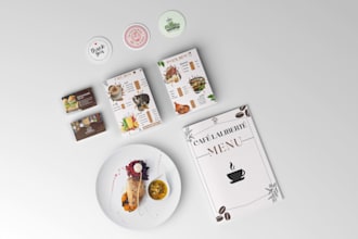 design stunning, editable restaurant menus for your brand