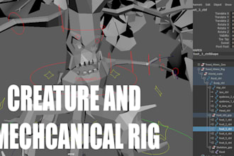 rig 3d models mech, humanoid or creature