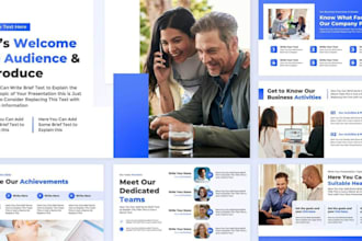design power point presentation template modern and fully editable google slide