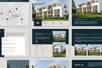 design real estate property marketing offering memorandum brochure or prospectus