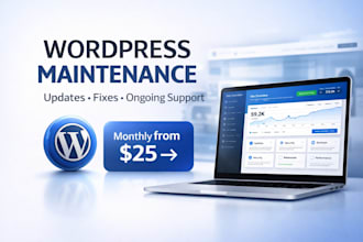 provide wordpress maintenance and support for your website