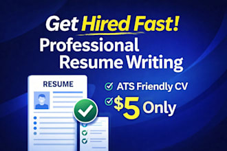 rewrite your CV resume and cover letter professionally