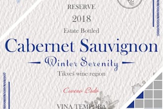 design luxury wine and whiskey bottle labels