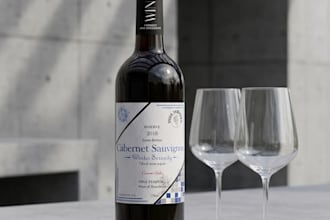 design luxury wine and whiskey bottle labels