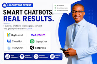 build gohighlevel ai chatbot, warmly ai, closebot zappychat, manychat, botpress