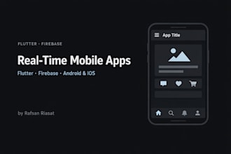 build a flutter app with firebase realtime backend