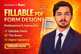 create fillable PDF, editable and interactive PDF