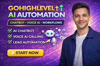 setup gohighlevel ai chatbot, ghl voice ai and ghl automation workflow