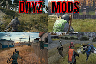 setup custom dayz sever maps, loot system, dayz building, server mods