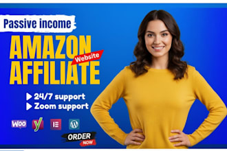 create passive income amazon affiliate site with auto blog