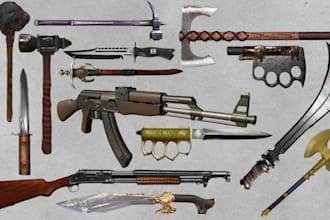 sculpt 3d cosplay weapon, 3d sword, armor, props accessories stl for 3d printing