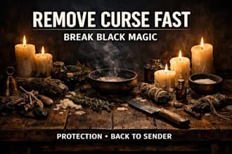 remove curse from life fast, break black magic, protection spell, back to sender