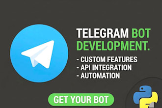 create a custom telegram bot for automation and business