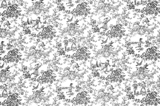 design toile de jouy seamless pattern for fabric textile and wallpaper
