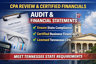 do CPA review, audit, and certified financial statement to meet tennessee state