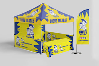 design table cover, canopy tent, flag, and table cloth