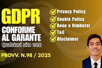 make your italian website gdpr compliant garante approved cookie banner