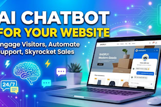 create a custom ai chatbot for your business website with real time respose
