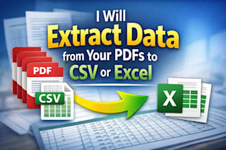 extract the data you need from batch of similar pdfs into a CSV or excel