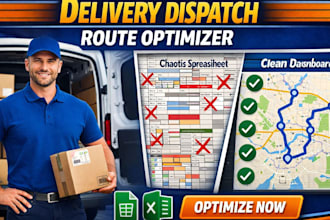 create delivery dispatch spreadsheet route planner driver tracker google sheets