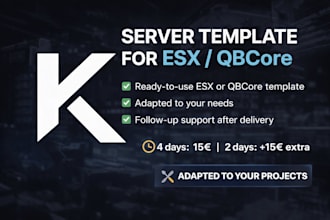 setup and configure your fivem server template