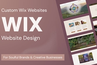 design a custom wix website for your brand or business