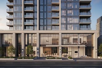 design high rise residential buildings, interior, exterior, residential tower