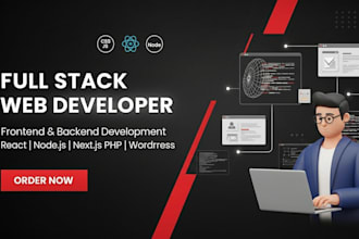 develop a full stack website frontend and backend