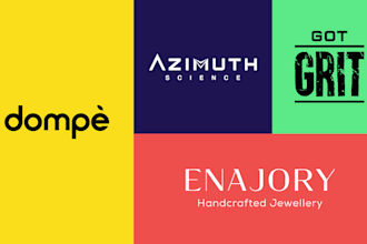 design a modern typography or text based logo for your brand