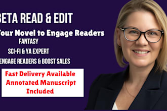 beta read, proofread, fix your fantasy, scifi, or ya novel to engage readers