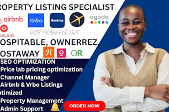 list home properties on airbnb vrbo booking com guesty ownerrez hostaway and SEO