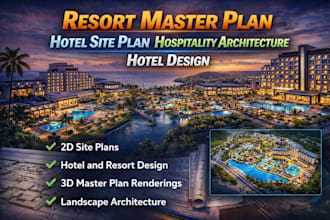 provide boutique hotel layouts wellness resort design and beachfront plans