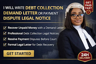 draft a small claims demand letter or pre court demand letter for unpaid debt