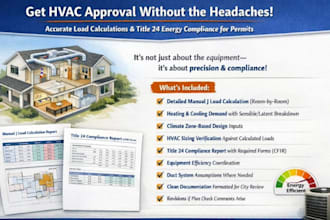 manual j s d hvac load calculations title 24 energy compliance california
